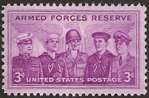 # 1067 MINT NEVER HINGED ARMED FORCES RESERVE