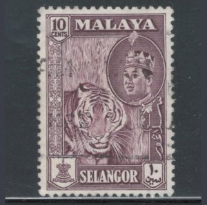 Malaya States - Selangor 1961 Sultan Aziz Shah 10c Scott # 119 Used