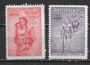 Philippines B4-5 War Victims set MNH (lib)