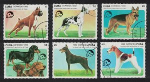 Caribic Dogs 6v 1992 CTO SG#3708-3713