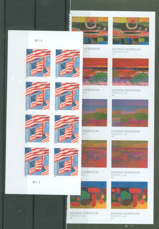 United States #5659/5684-88  Plate Block (Art)