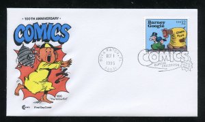 US 3000i Comic  Barney Google UA CCC Cover Craft cachet FDC insert