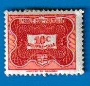 FRENCH EQUATORIAL AFRICA SCOTT#J12 1947 POSTAGE DUE - MH