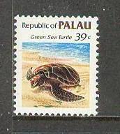 PALAU Sc# 80 MNH FVF Green Sea Turtle