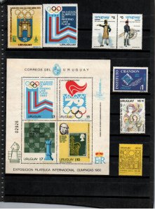 Uruguay 1979 - 1980 very complete stamp collection MNH **