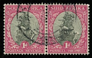 1926-1945, South Africa, SOUTH AFRICA or SUIDAFRIKA, 1d, Pair (RT-211)