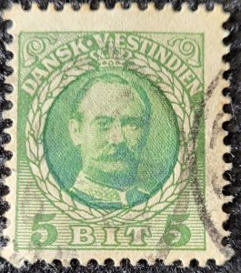 Danish West Indies, 1908, K. Fredrick VIII, #43, used, SCV$1.90