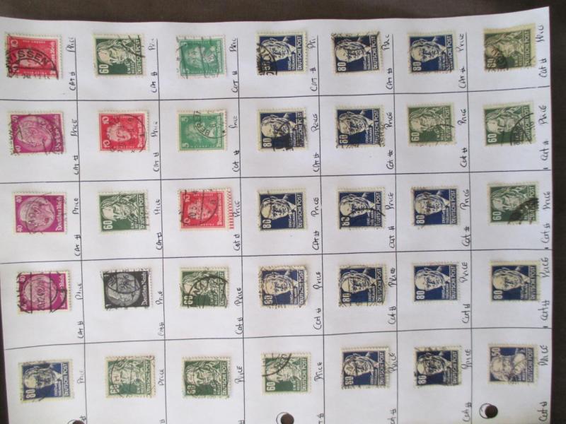 175 Germany Hinged On Pages - Unchecked - As Received - See Scans (M16)
