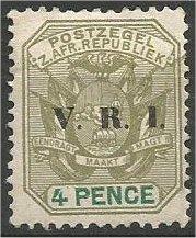 TRANSVAAL 1900, MH 4p, Overprinted VRI Scott 207