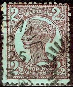 Australian States - Queensland 1897; Sc. # 116; Used Single Stamp