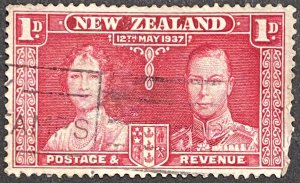 New Zealand 1937 revenue 1d    , stamp ge5 used