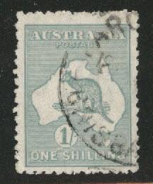 Australia Scott 51 Used Kangaroo & Map 1915-24