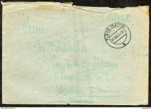 d143 - GERMANY Reich WW2 1943 FELDPOST Cover. FLOEHA. Soldat Siegfried Maier