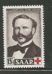 SAAR  B95  MINT HINGED, HENRI DUNANT