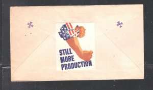 Cuba  US patriotic cover  to  US  1945  label on back