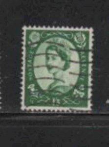 GREAT BRITAIN #368 1958 1sh3p QEII F-VF USED b