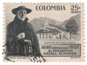 COLOMBIA 1958. AIRMAIL STAMP. SCOTT # C313. USED. # 2