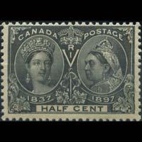 CANADA 1897 - Scott# 50 Queen 1/2c NH