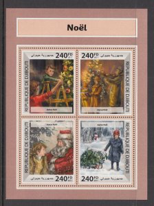 Djibouti 1282 Christmas Souvenir Sheet MNH VF