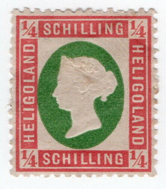 (I.B) Heligoland Postal : Definitive Head ¼sch