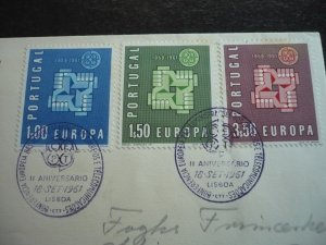 Europa 1961 - Portugal - Set on First Day Cover