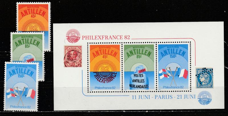 Antilles Neerlandaises  482-84 + 484a  (N**)  1982  Complet