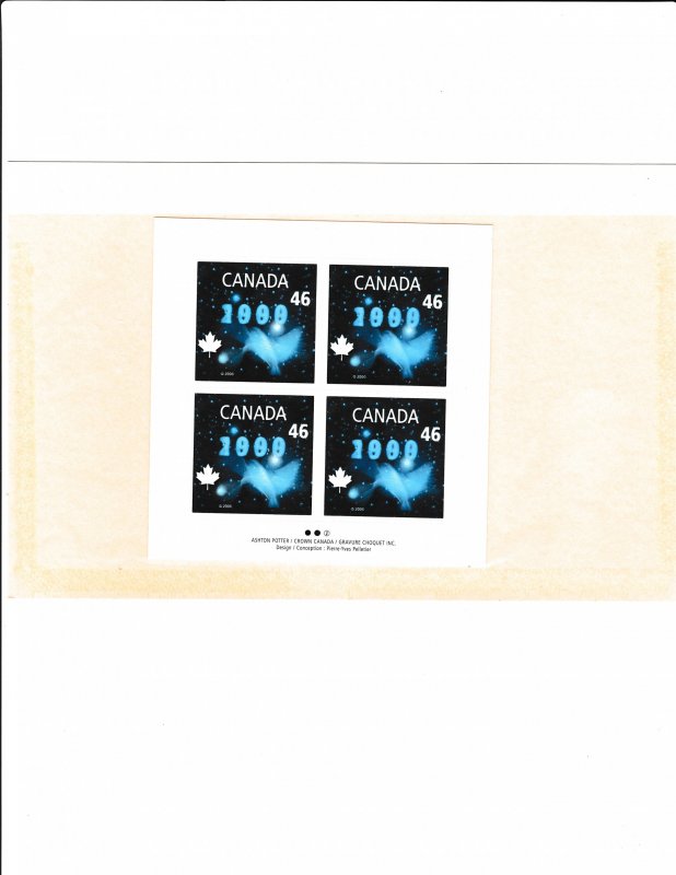 Canada 1812-1814 Mini Sheets Single and Block of 4 MNH OG Cv20.20