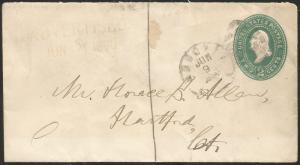 United States, Postal Stationery, Auxiliary Markings