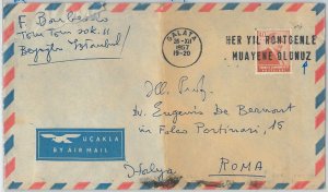 50998 - Turkey TURKEY Türkiye - POSTAL HISTORY - AIRMAIL COVER to ITALY 1957-