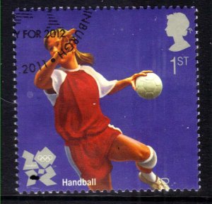 GB 2011 QE2 1st Olympic & Paralympics Handball Ex Fdc SG 3204 ( H779 )