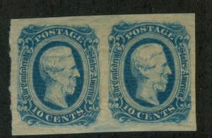 U.S. - Confederate States - 12 - Pair - EXTRA FINE - Never Hinged