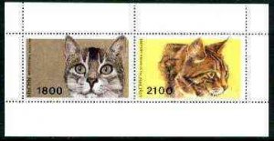 ABKHAZIA - 1996 - Cats - Perf 2v Sheet - M. N.H - Private Issue