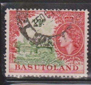 BASUTOLAND Scott # 75 Used - QEII & Basuto Household