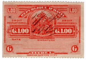 (I.B) Haiti Revenue : Droit Proportionnel G1.00 
