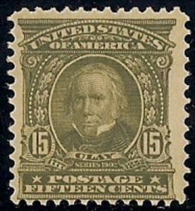 309 15 cent 1902-3 Clay Issue Stamp mint OG NH F