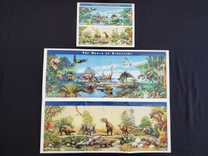 US 3136 The World of Dinosaurs Mint Sheet and Foldout