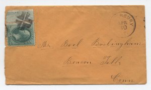 1870s CT cover 3ct banknote with selvedge cut cork killer [y8934]