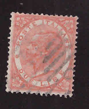 ITALY Scott 33 Used pen mark on back