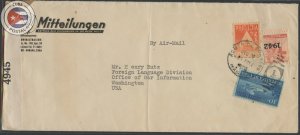 Cuba 1942 Censored Mitteilungen Advertising Cover to Office of War Informatio...