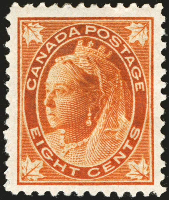 Canada #72 8c Orange 1897 Queen Victoria  XF *MLH* 