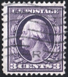 SC#333 3¢ Washington Single (1908) Used