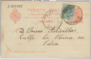 55965 - SPAIN - POSTAL HISTORY: POSTAL STATIONERY CARD  from POLLENSA  1920