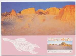 Postal stationery Australia Willandra Lakes - Turtle