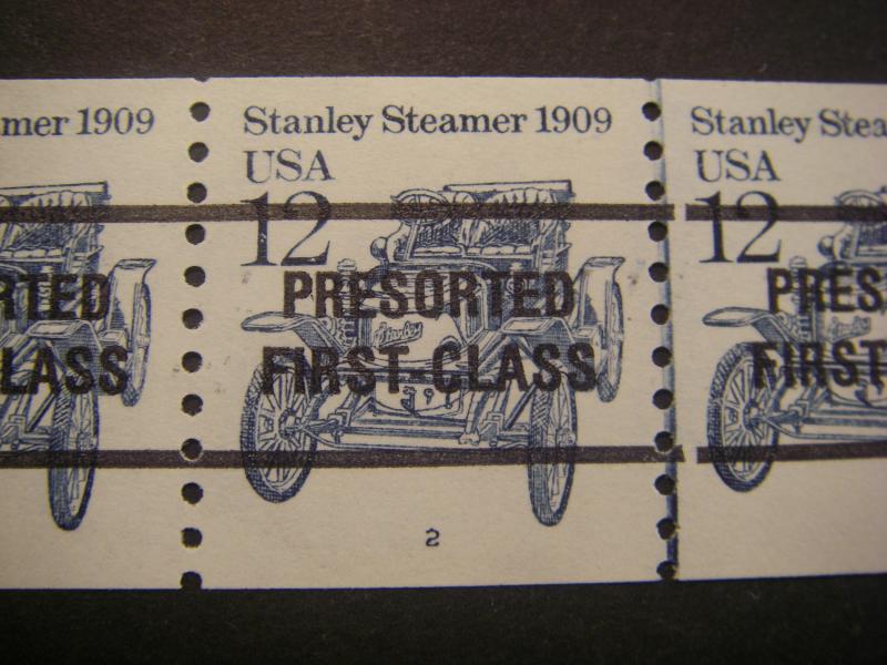 Scott 2132a, 12c Stanley Steamer, PNC5 #2, Line Gap, MNH Transportation Beauty