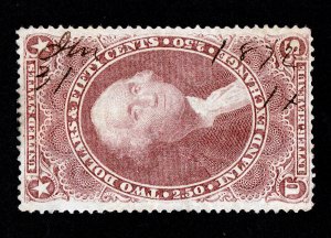 SCOTT #R84C INLAND EXCHANGE $2.50 REVENUE STAMP - USED SCV $22.50