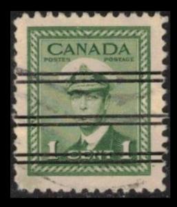 CANADA 1942 KGVI VINTAGE SCARCE 1c #249 (249xx) PRECANCEL