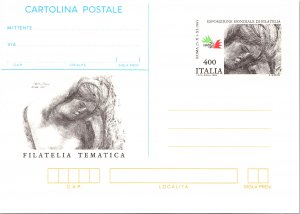 Italy, Government Postal Card, Art