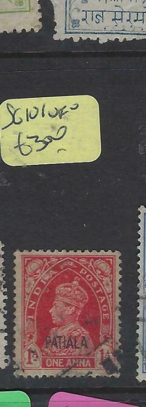 INDIA  PATIALA (P3004B)   KGVI  1A  SG 101   VFU