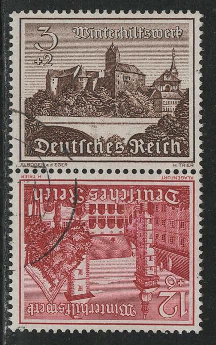 Germany Scott # B160, B165, used, tete beche, Mi # SK36