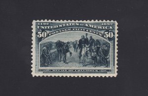 Scott #240 50c 1893 Columbian, Mint NO GUM - Rich Color